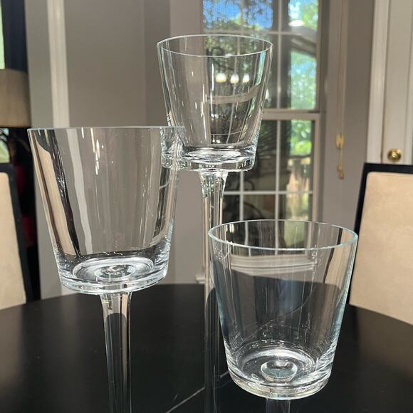 NEW Pottery Barn Glass Long Stem Classic Tealight Votive Candleholders Set … - Picture 12 of 14